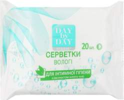 Салфетки влажные для интимной гигиены с экстрактом белого чая Hygiene Day by Day 20шт