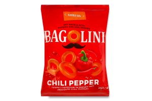 Сушки с паприкой и перцем чили Bagolini Київхліб м/у 250г