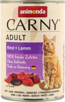 Корм д/котів з яловичиною та ягнятиною 400г ж/б Карні