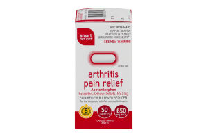 Smart Sense Arthritis Pain Relief Acetaminophen Caplets - 50 CT