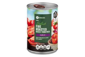 SE Grocers Select Diced Tomatoes Fire Roasted Garlic