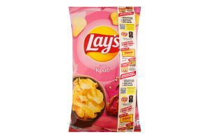 Чипсы картофельные Краб Lay's м/у 60г