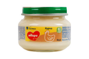 Пюре для детей от 6мес мясное Цыпленок Milupa с/б 80г