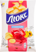 Чипси картопляні зі смаком краба Люкс м/у 125г