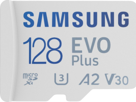 Карта пам'яті microSDXC EVO Plus 128GB UHS-I U3 V30 A2 Class 10 + SD-adapter №MB-MC128SA/EU Samsung 1шт