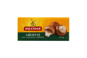 Сир плавлений Grybnyi скибковий 37% 70г Molendam