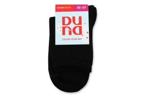 Шкарпетки жіночі чорні махра класичні р.21-23 Duna