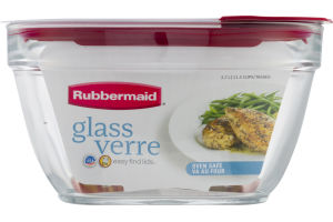 Rubbermaid Glass Container With Lid 11.5 Cups