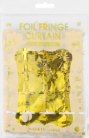 Шторка д/фотозони Квадратики золото фольгована 1*2м