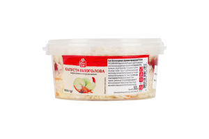 Капуста белокочанная маринованная с клюквой с подсластителями Fine Life ведро 500г