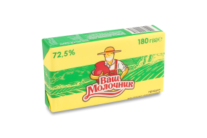 Продукт растительно-сливочный 72.5% Паста Ваш Молочник м/у 180г