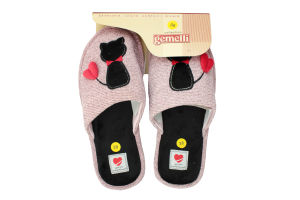 Тапочки комнатные женские РW-180311 Gemelli Киса 38