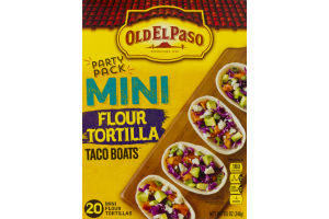 Old El Paso Mini Flour Tortilla Taco Boats - 20 CT