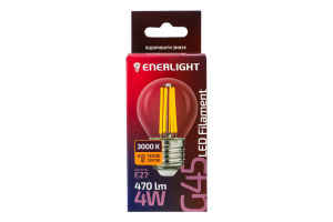 Лампа LED Enerlight Filament G45 4Вт Е27