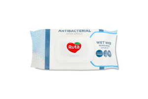Салфетки влажные с антибактериальным эффектом Antibacterial Selecta Ruta 50шт