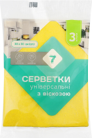 Серветки універсальні з віскозою 7 3 шт./475