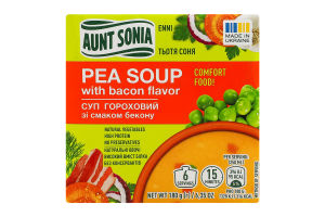 Суп гороховый со вкусом бекона Тьотя Соня м/у 180г