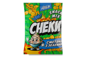 Снеки картофельные Сметана с зеленью Snack Mix Сhef Potato м/у 30г