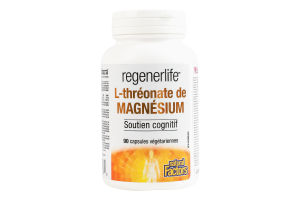 Добавка дієтична вегетаріанські капсули Магній L-треонат Regener life Natural Factors 90шт