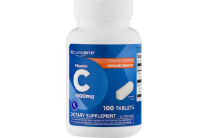 CareOne Vitamin C 1000mg Tablets - 100 CT