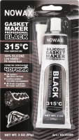Герметик силіконовий чорний 85г Nowax