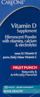CareOne Vitamin D Supplement Packets Fruit Punch - 30 CT