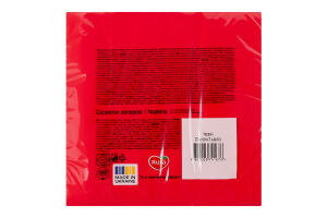 Серветки паперові 3-х шарові червоні 325х325мм Golden line Ruta 20шт