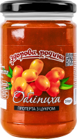 Фрукты протертые с сахаром Облепиха Здорова родина с/б 350г