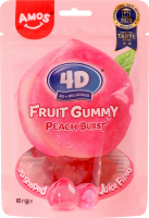 Цукерки Amos Персик 4D желейні