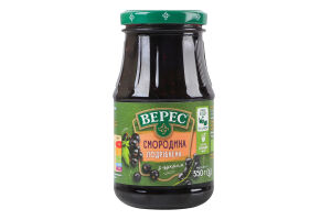 Смородина измельченная стерилизованная с сахаром Верес с/б 350г