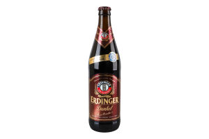 Пиво 0.5л 5.3% темне нефільтроване солодове пастеризоване Dunkel Erdinger пл