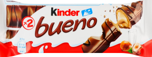 Вафли покрытые молочным шоколадом с молочно-ореховой начинкой Bueno Kinder м/у 2х21.5г