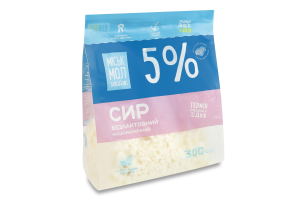 Сир кисломолочний 5% безлактозний Міськмолзавод №1 м/у 300г