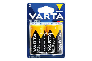 Батарейки D R20 1.5V Super Heavy Duty Varta 2шт