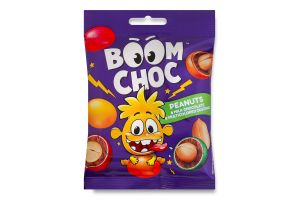 Драже Арахис в молочном шоколаде и разноцветной глазури Boom Choc м/у 80г