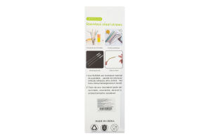 Трубочка для напитков нержавеющая сталь №KYYW373 Greenwich Product Co. Limited 5шт