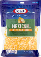 Kraft Natural Cheese Shredded Mexican Cheddar Jack