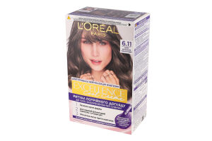 Крем-краска для волос стойкая защитная Excellence Cool Creme №6.11 L'Oreal Paris 1шт