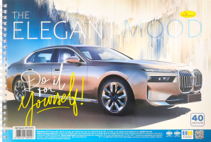 Альбом д/малювання на пружині 40аркушів Апельсин