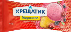 Морозиво плодово-ягідне у вафельному стаканчику Хрещатик м/у 90г