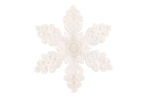 Подвеска Цветок Блеск пластик 12см 2306-3