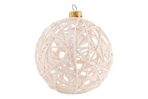 Прикраса ялинкова Куля Мотанка 100мм 31670