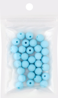 Намистини матові 8мм E40-св.блакит Ball-3FA002-D1
