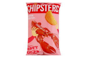 Чипсы картофельные волнистые с сахаром и подсластителем Лобстер Chipster's м/у 95г