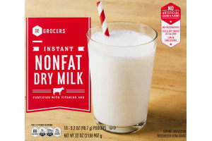 SE Grocers Instant Nonfat Dry Milk Pouches - 10 CT