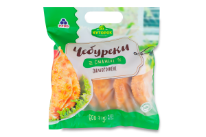 Чебуреки заморожені смажені Хуторок м/у 600г