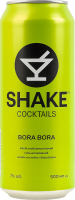 Напій слабоалкогольний 500мл 7% сильногазований Бора Бора Cocktails Shake з/б