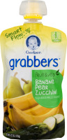 Gerber Grabbers Fruit & Veg Baby Food Banana, Pear & Zucchini