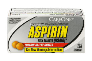 CareOne Aspirin Tablets - 125 CT
