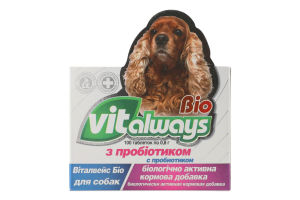 Добавка біологічно-активна кормова д/собак VITalways Bio з пробіотиком 100таблеток O.L.KAR.